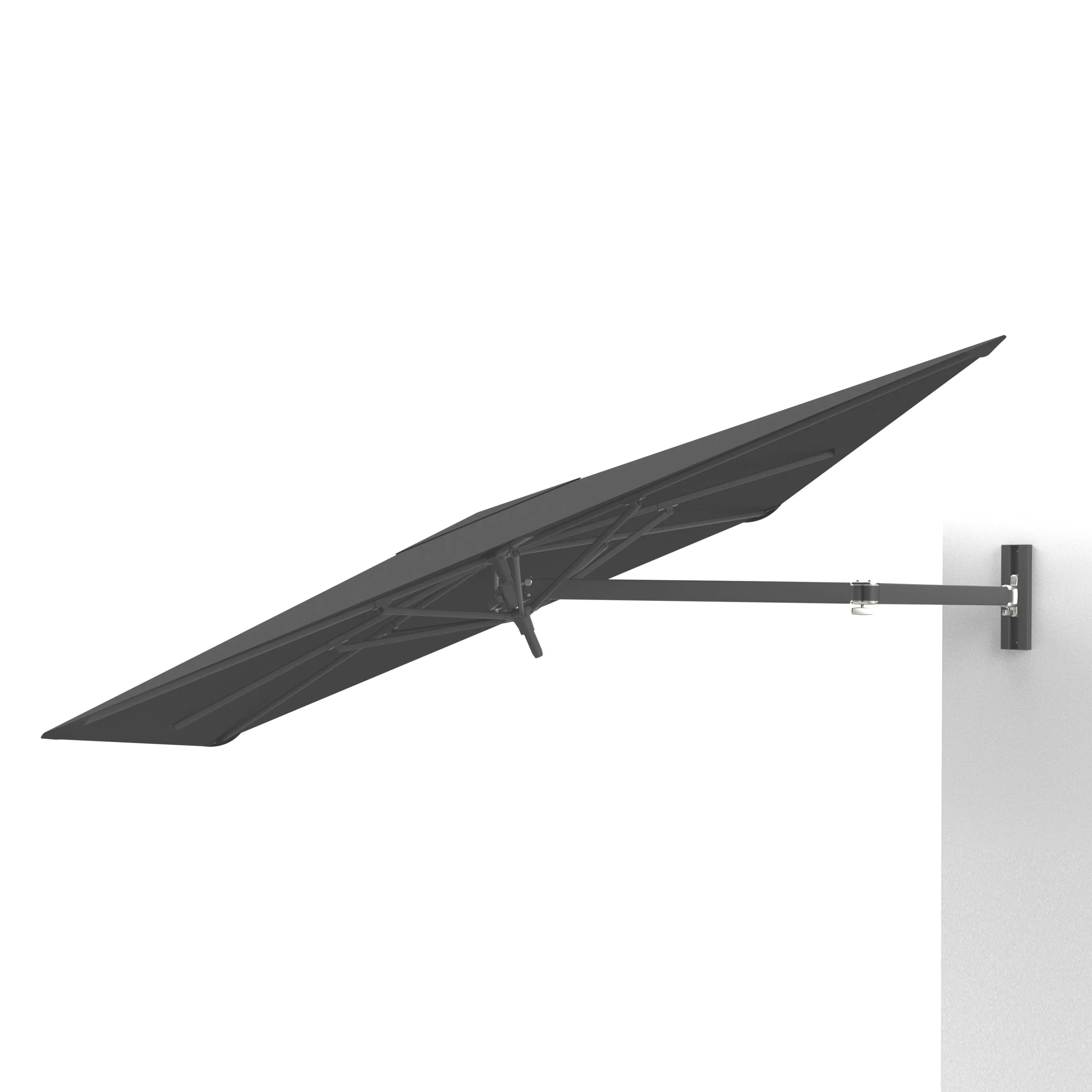 Paraflex UX Full Black Wall-Mount Umbrella