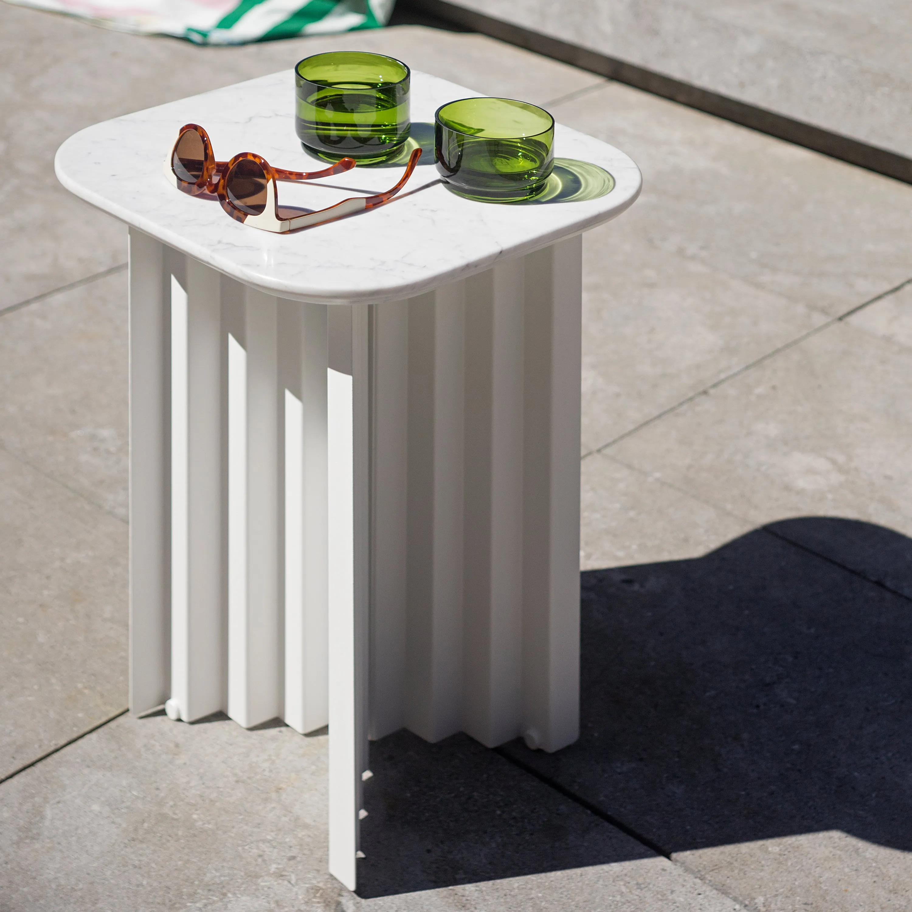 Plec Marble Side/Coffee Table