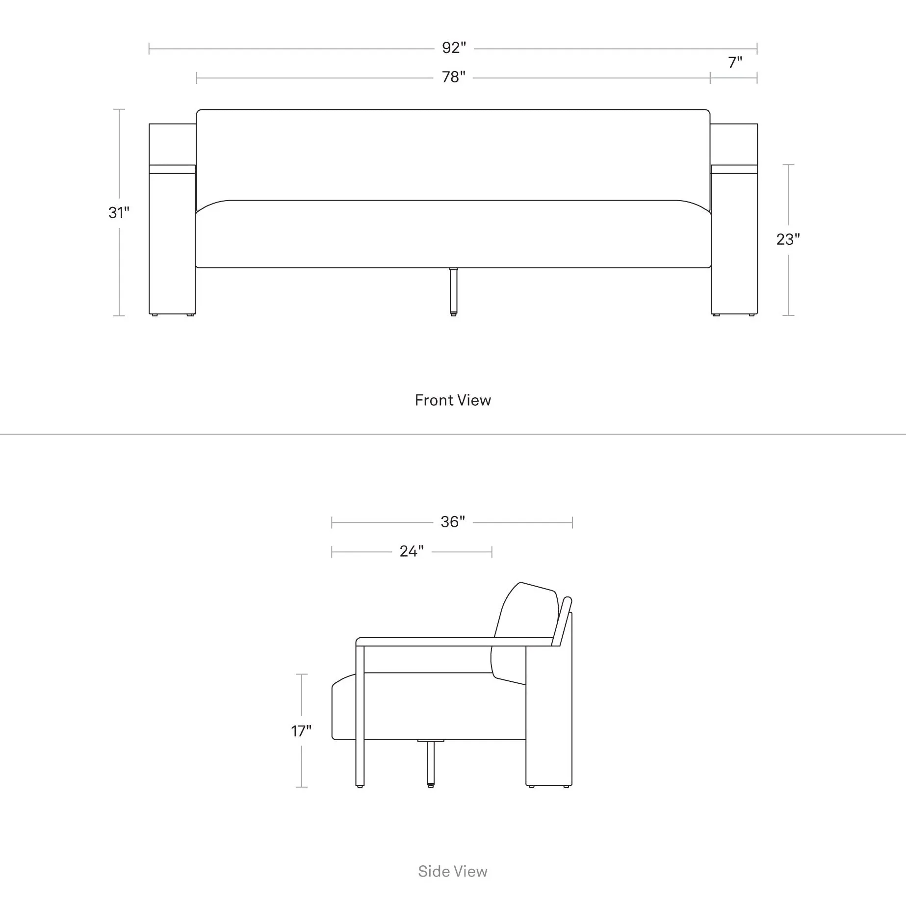 Ridge Outdoor Sofa