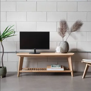 Salters Oak TV Stand With Storage Funky Chunky