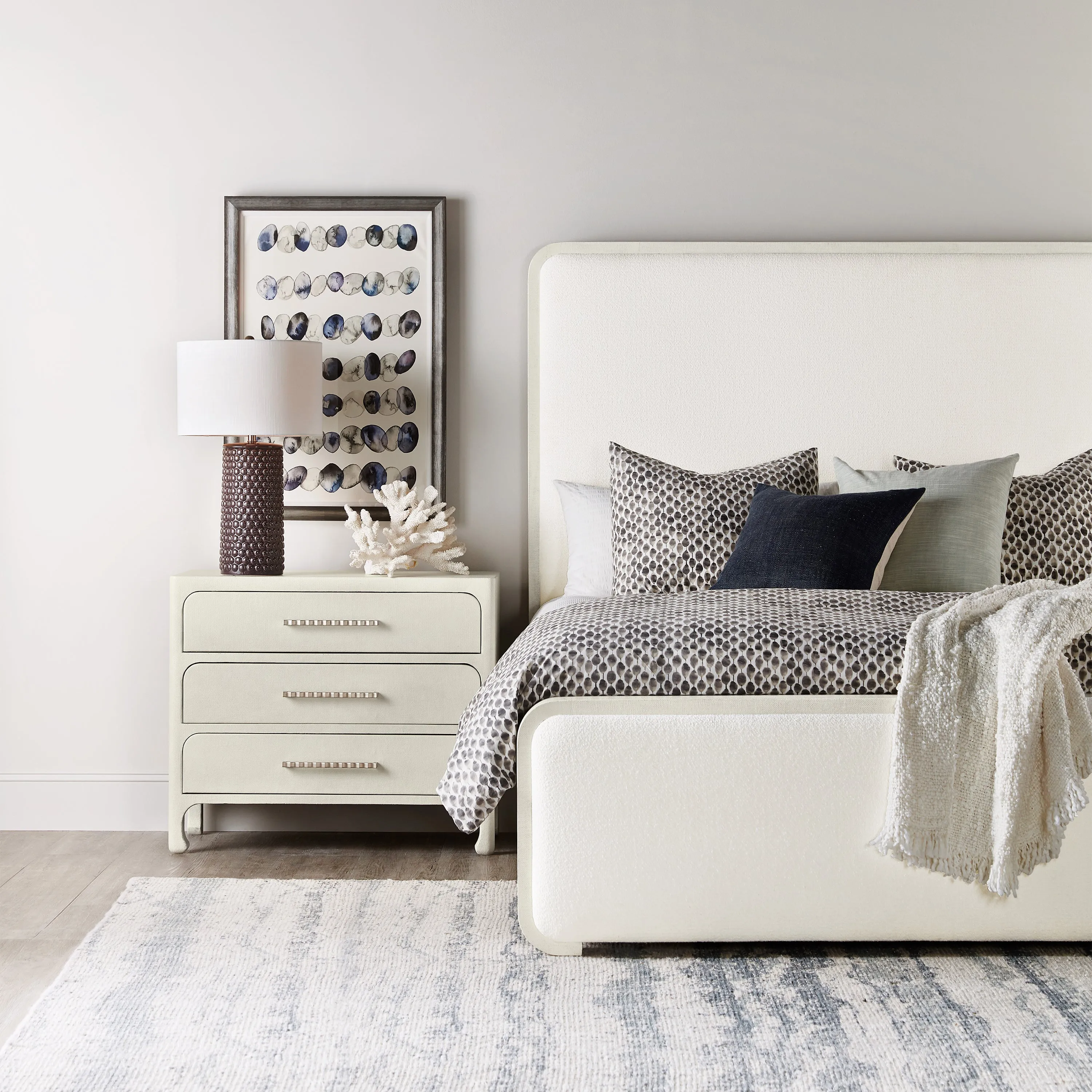 Serenity Ashore Upholstered Panel Bed