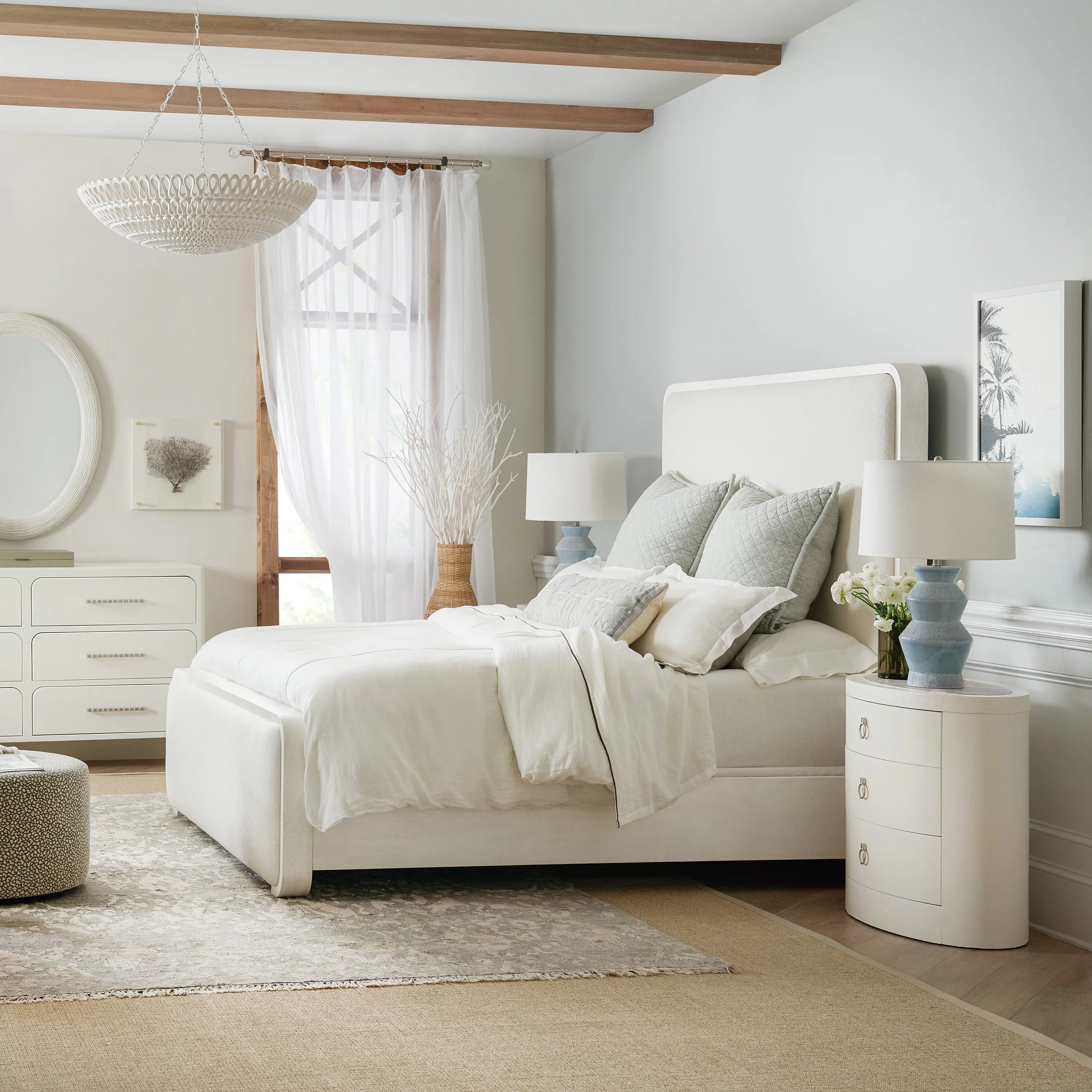 Serenity Ashore Upholstered Panel Bed