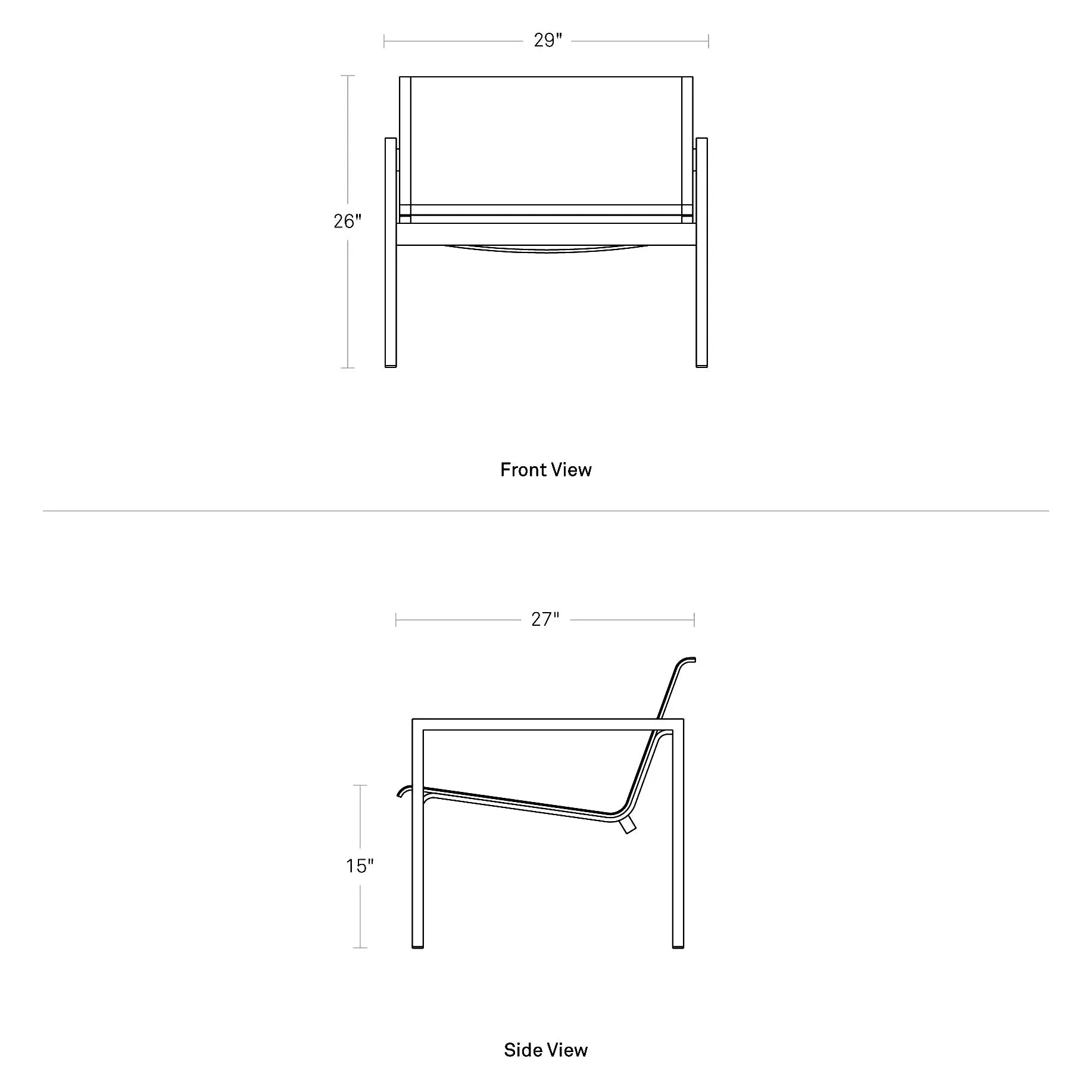 Skiff Outdoor Lounge Chair