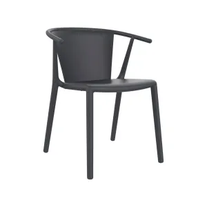 Steely Stacking Dining Armchair (Set of 4)