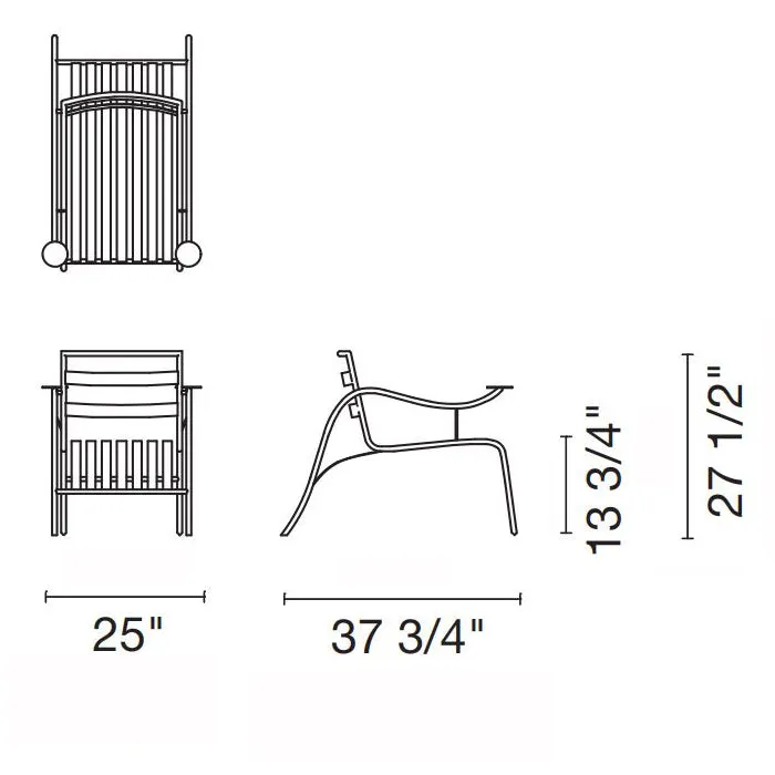 Thinking Man's Outdoor Lounge Chair Lido