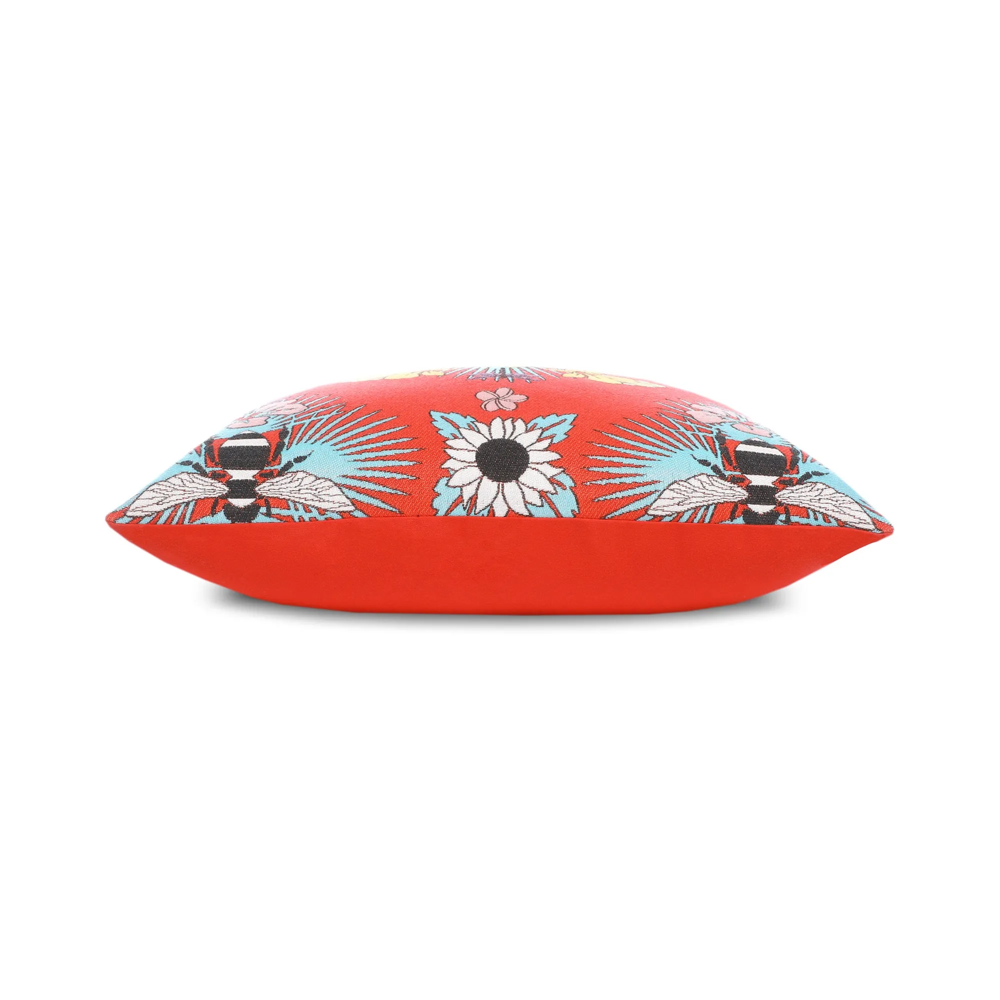 Tropical Bee Outdoor Pillow