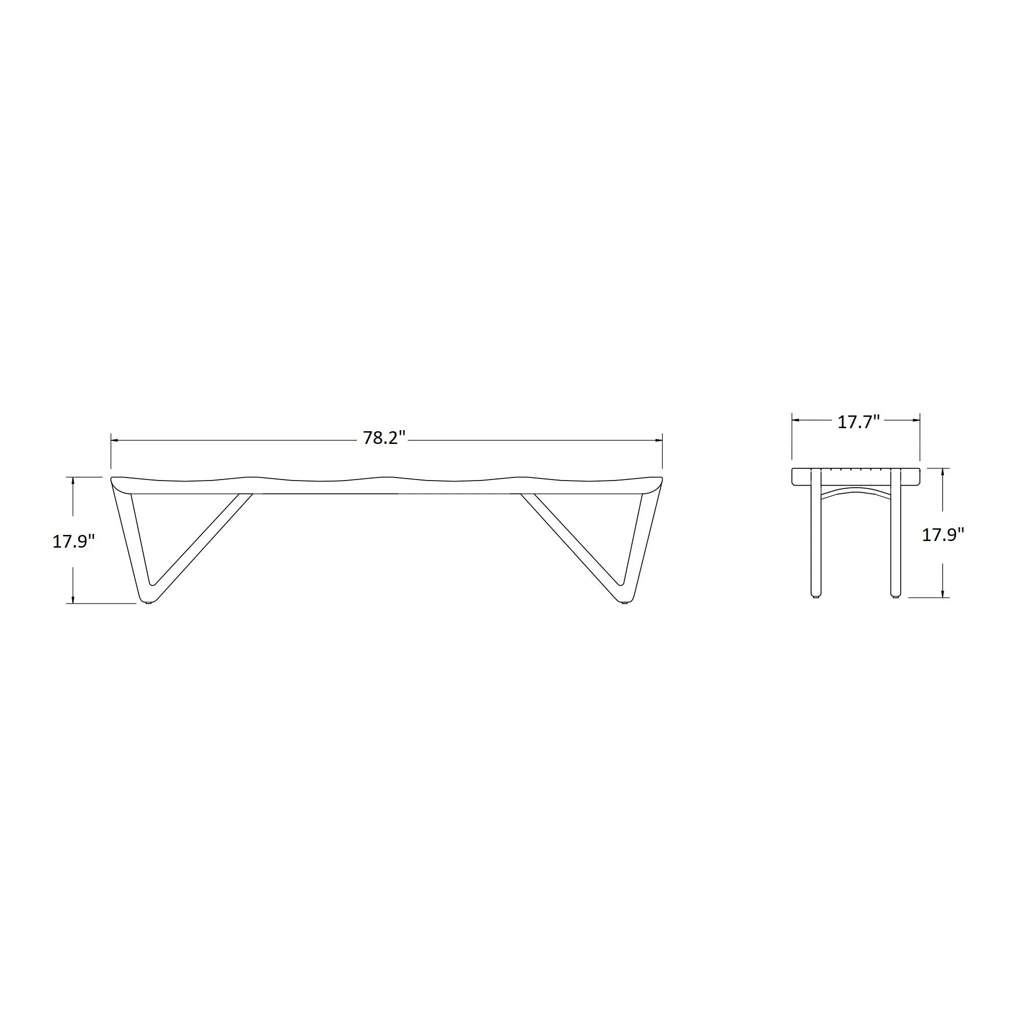 Vivi Outdoor Bench