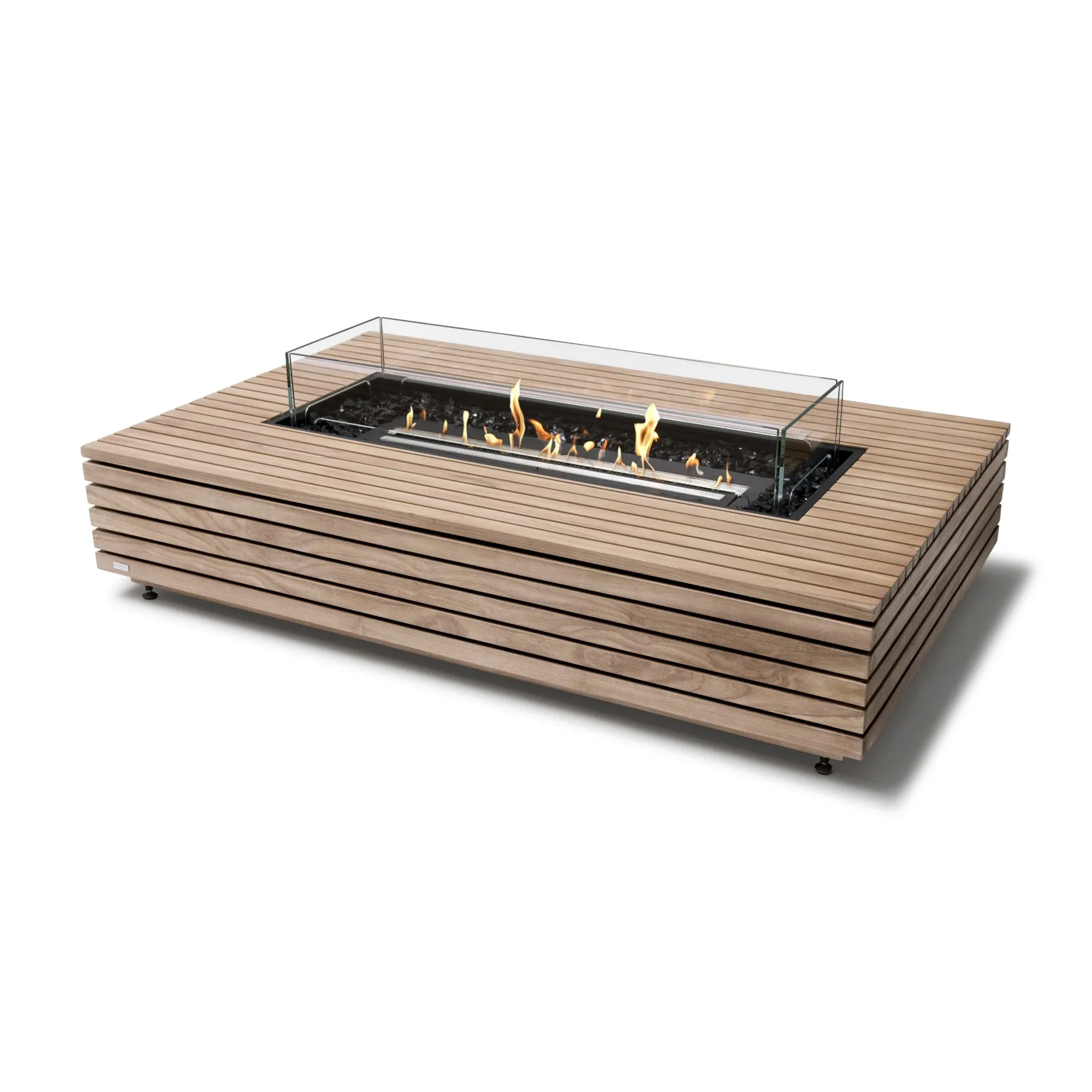 Wharf Teak Fire Table Set