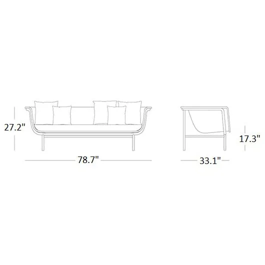 Wicked Outdoor Lounge 3-Seater Sofa